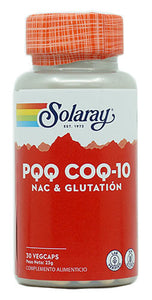 PQQ CON Q10 200mg (30 cap veg) Solaray