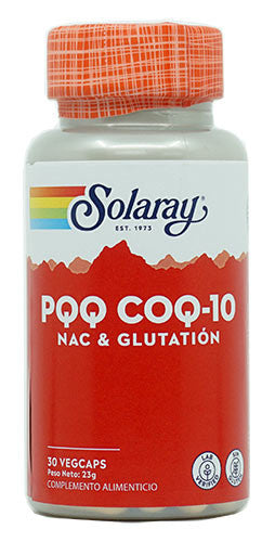 PQQ CON Q10 200mg (30 cap veg) Solaray