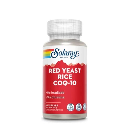 RED YEAST RICE PLUS Q10 Levadura roja con coenzima Q10 (60 cap.) Solaray